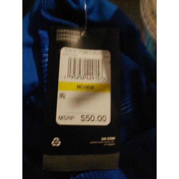 Under Armour Womens Medium Ankle Leggings High Rise Compression Pocket Print NWT - Picture 3 of 3